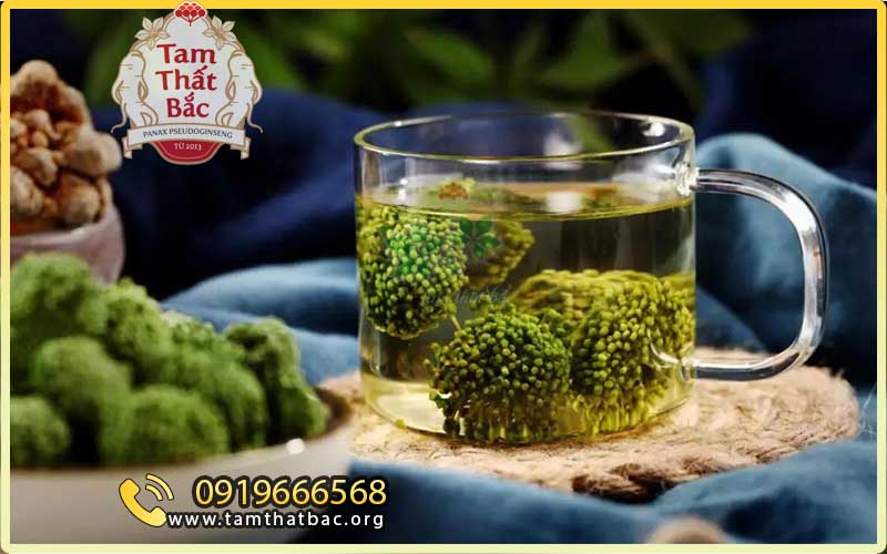 trà hoa tam thất trị mất ngủ