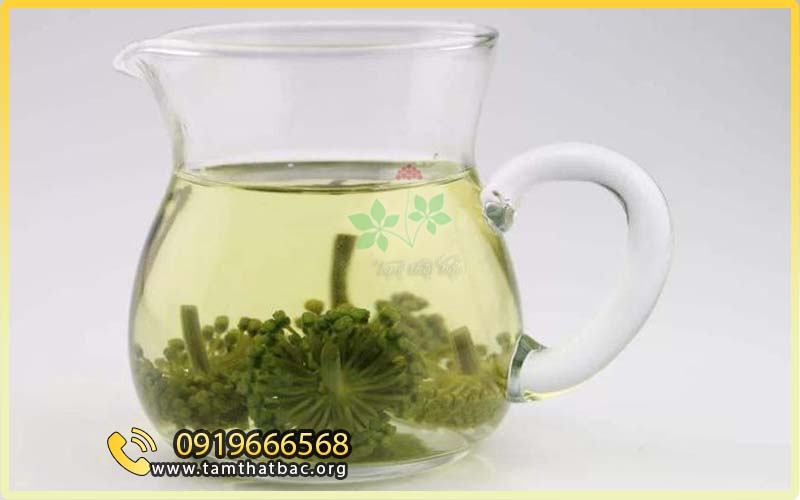 nụ tam thất khô pha trà uống giúp ngủ ngon, an thần, điều hòa huyết áp cao