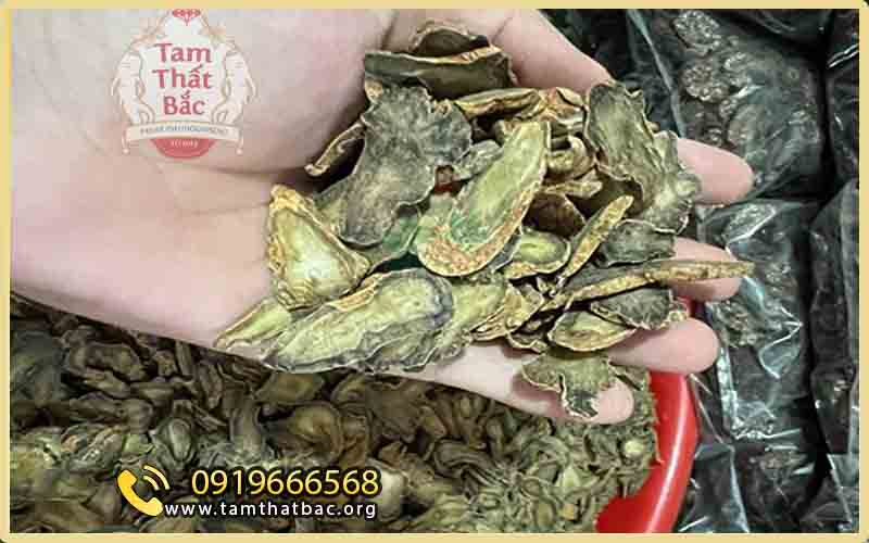 Cách mua bột tam thất ở Hà Nội xắt lát củ tam thất phơi khô