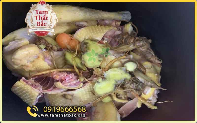 10 + Món ăn từ tam thất ngon và bổ gà hầm tam thất